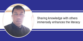 Sharing knowledge with others immensely enhances the literacy, says Prof. Bhupendra Patel